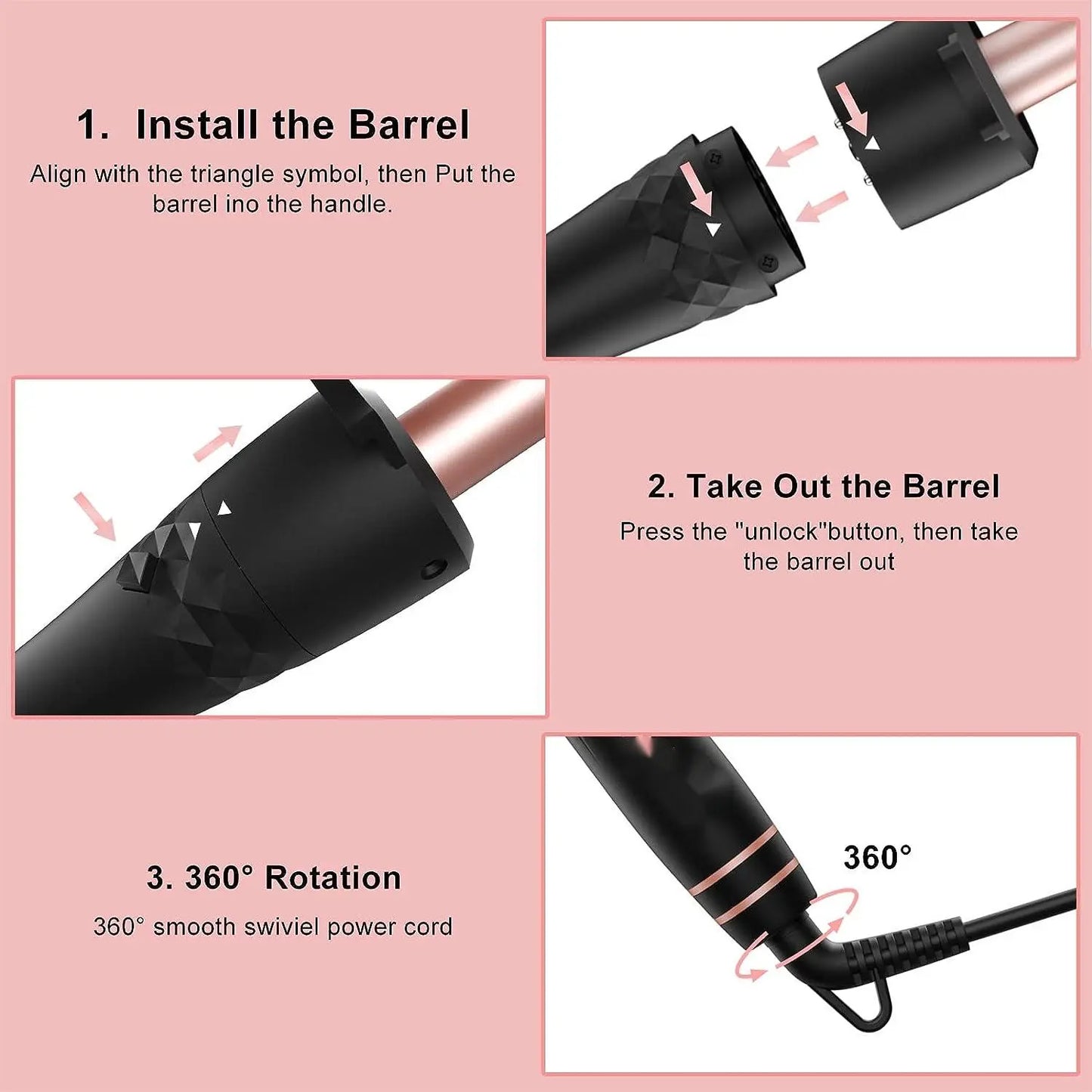 Cepillo Térmico De 1,5 Pulgadas Para El Look Blowout, Cepillo Redondo Con Calefacción De Cerámica Iónica Para Conseguir Rizos Naturales Y Suaves, Doble Calentador MCH Para Un Calentamiento Rápido, Peinado Fácil, Pantalla Digital Y Doble Voltaje